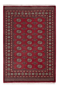 Pakistan Teppich - 204 x 141 cm - rot