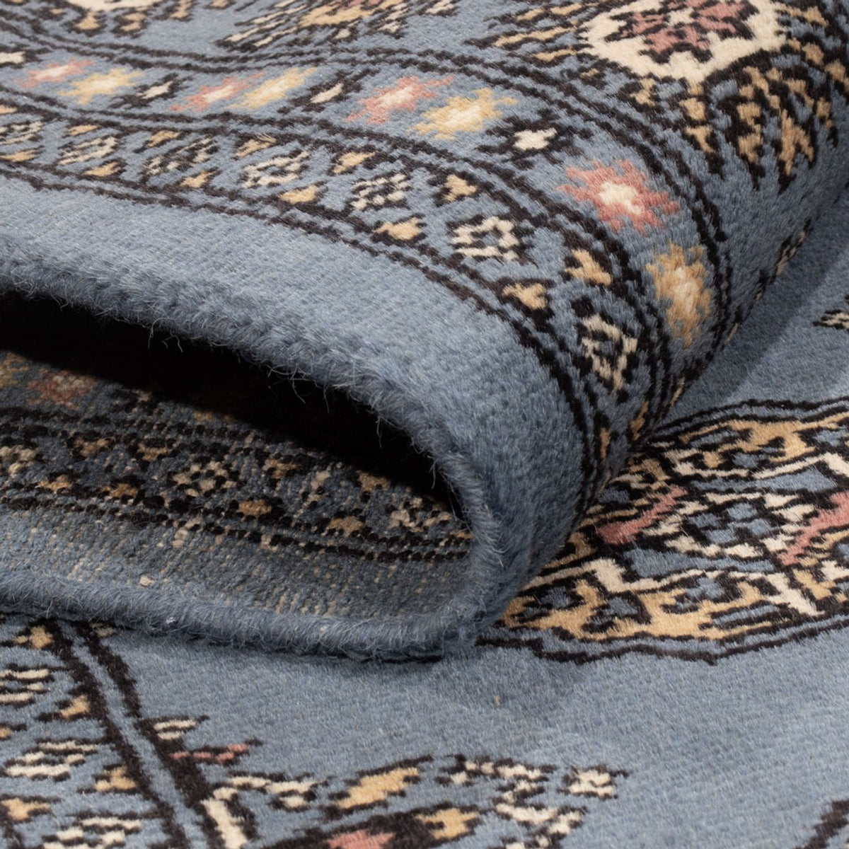 Pakistan Teppich - 194 x 141 cm - blau