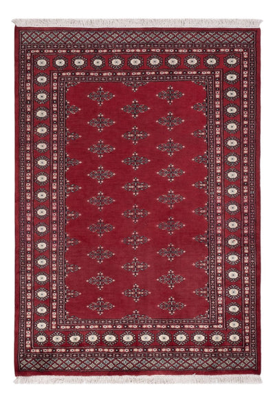 Pakistan Teppich 140x195cm - Orientteppich - rot