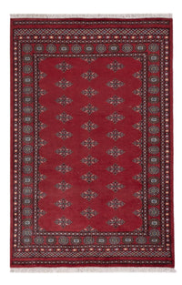 Pakistan Teppich - 205 x 138 cm - rot