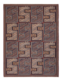 Kelim Teppich - Oriental - Soumak - 205 x 166 cm - dunkelbeige