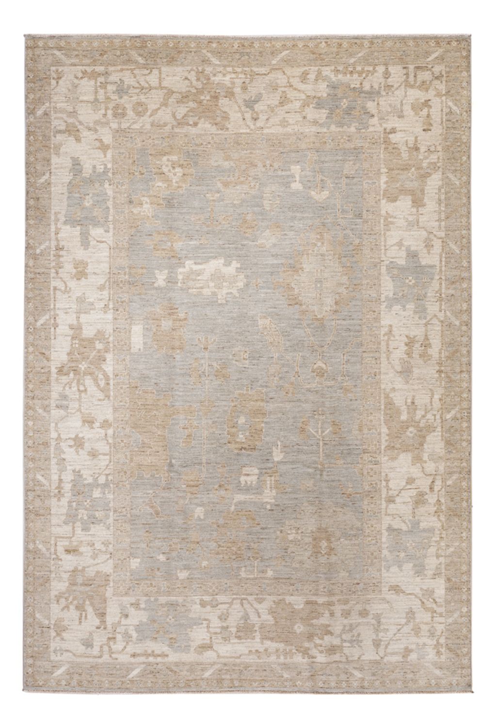 Ziegler Teppich - Usak - 298 x 200 cm - silber