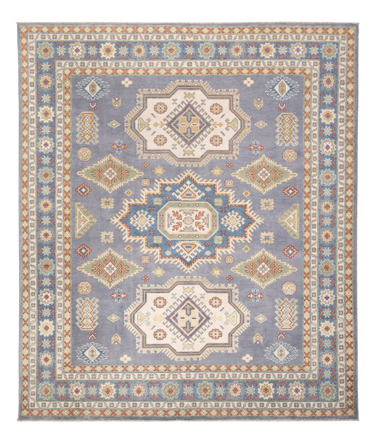 Ziegler Teppich - Kazak - 299 x 244 cm - seeblau
