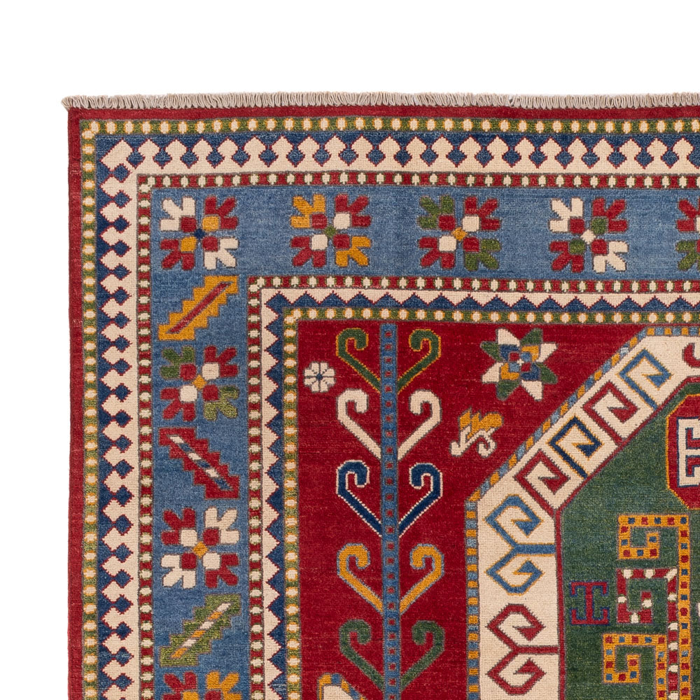 Ziegler Teppich - Kazak - 298 x 210 cm - grün