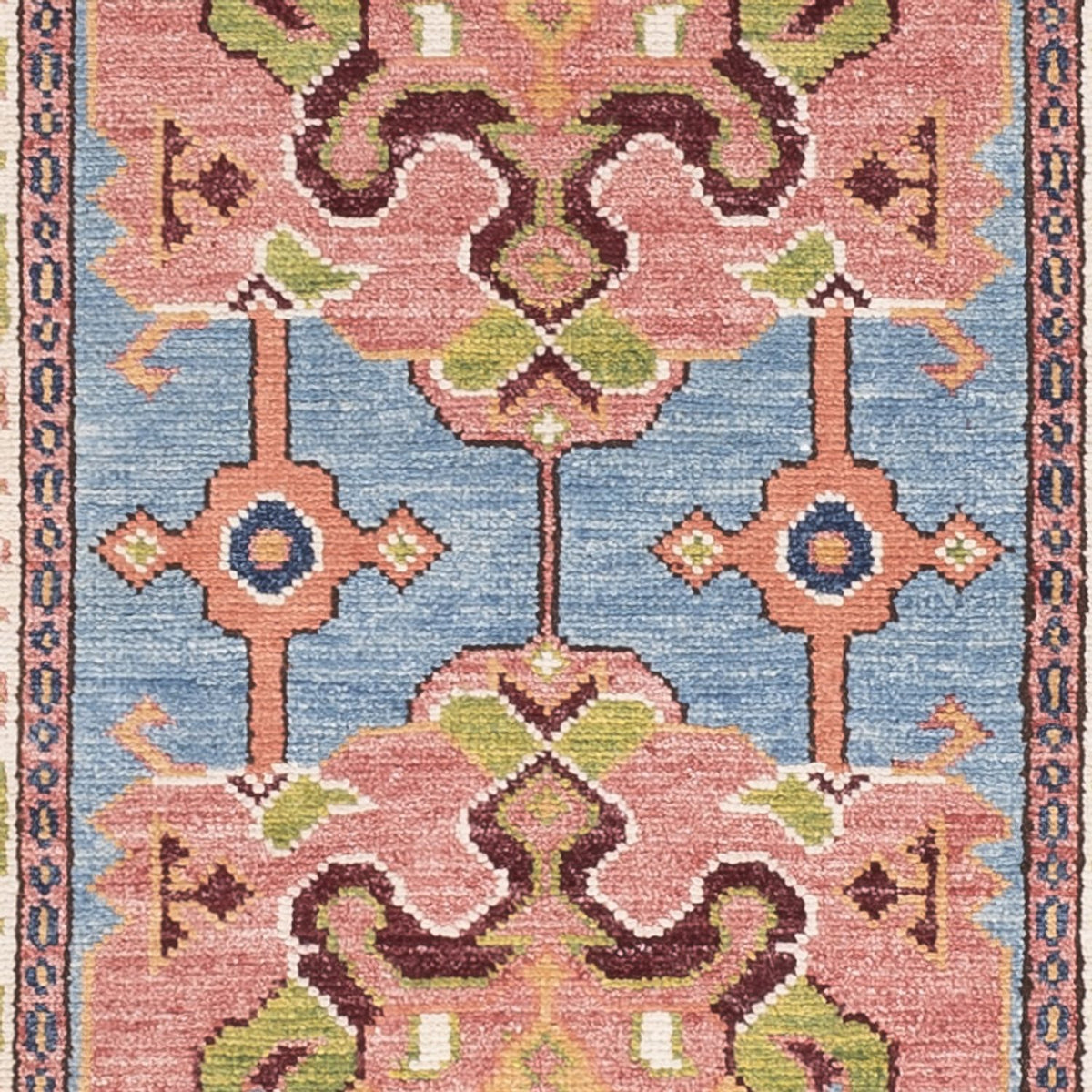 Läufer Ziegler - Kazak - 296 x 79 cm - blau