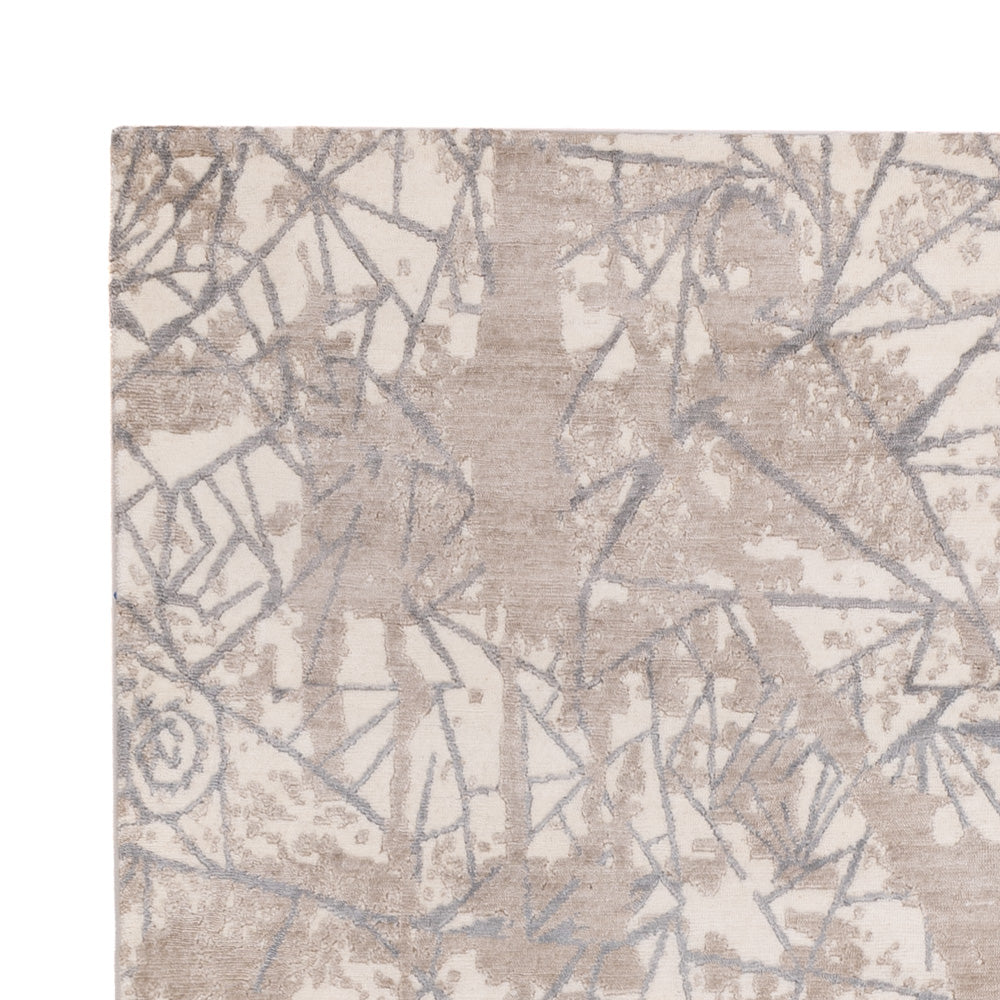 Designer Teppich - 245 x 175 cm - hellgrau