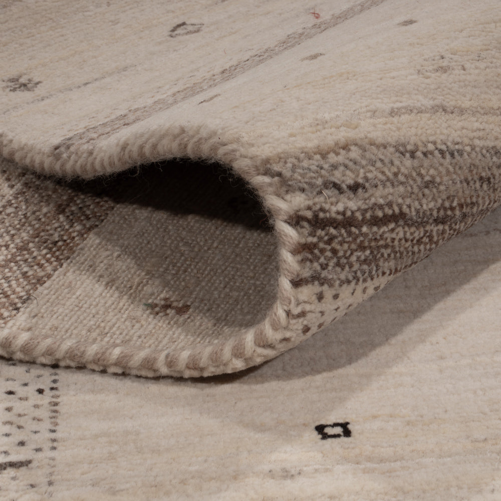 Gabbeh Teppich - Loribaft Indus - 245 x 174 cm - hellbeige