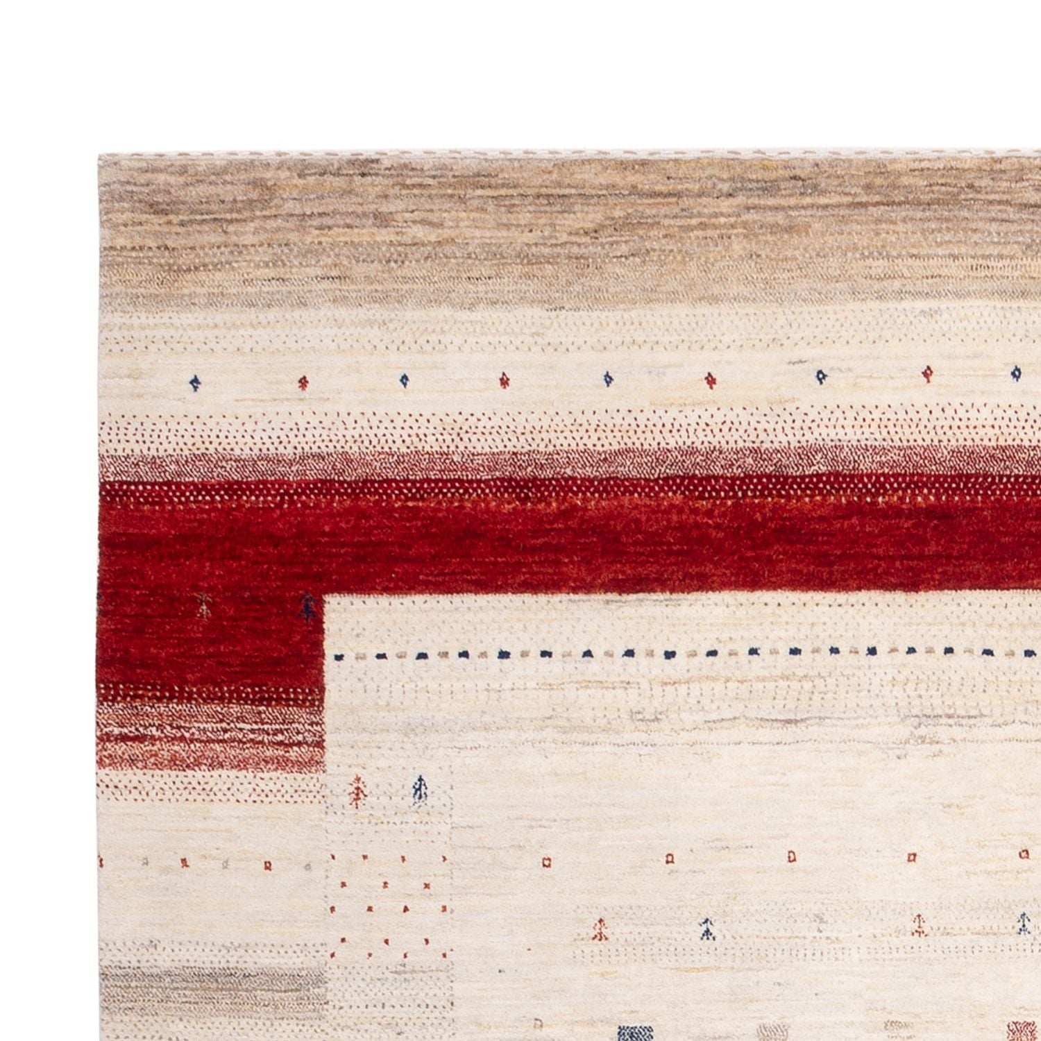 Gabbeh Teppich - Loribaft Indus - 292 x 185 cm - beige