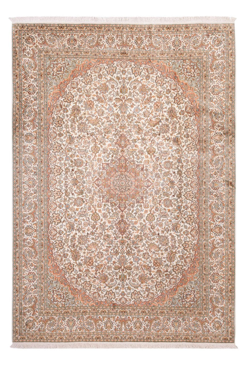 Seidenteppich - Kaschmir Seide - 314 x 219 cm - beige