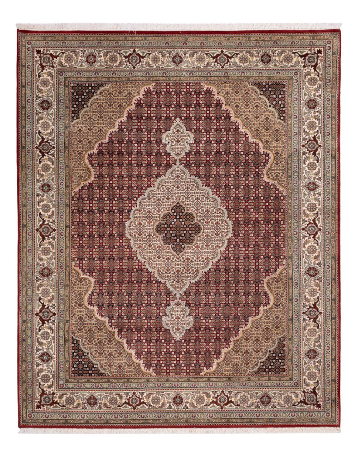 Orientteppich - Täbriz - 255 x 198 cm - dunkelbeige