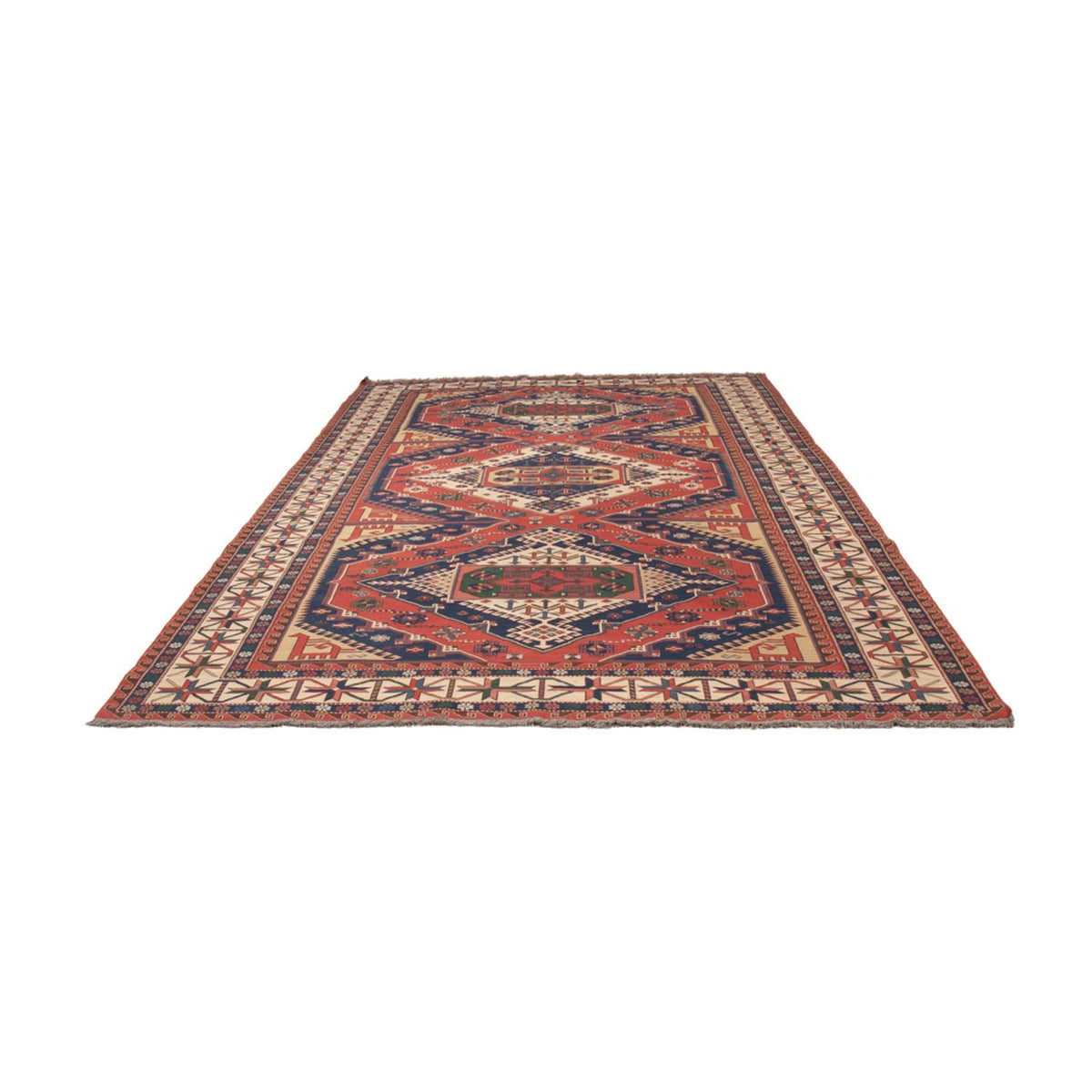 Kelim Teppich - Oriental - Soumak - 320 x 212 cm - rot