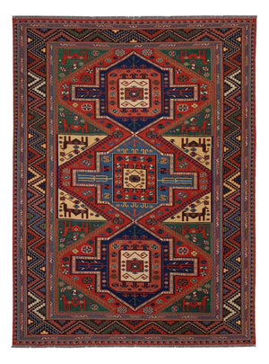 Kelim Teppich - Oriental - Soumak - 276 x 205 cm - rot