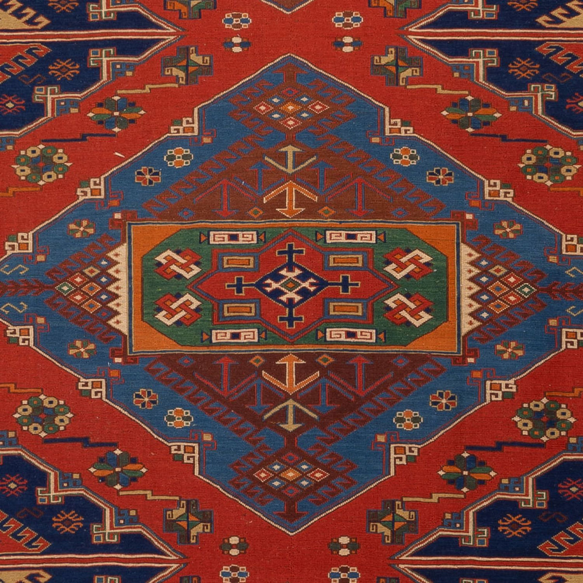 Kelim Teppich - Oriental - Soumak - 294 x 204 cm - rot