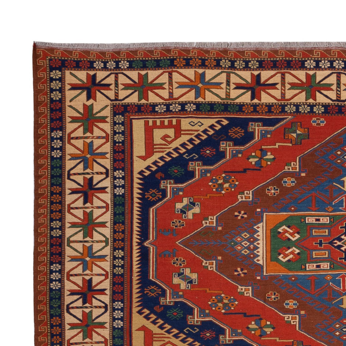 Kelim Teppich - Oriental - Soumak - 294 x 204 cm - rot