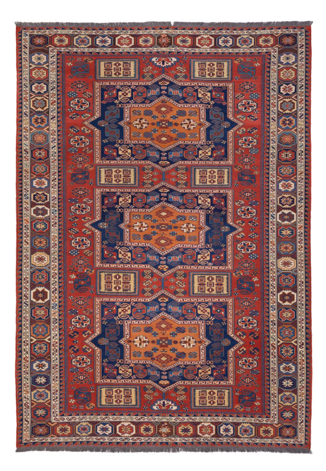 Kelim Teppich - Oriental - Soumak - 323 x 236 cm - rot