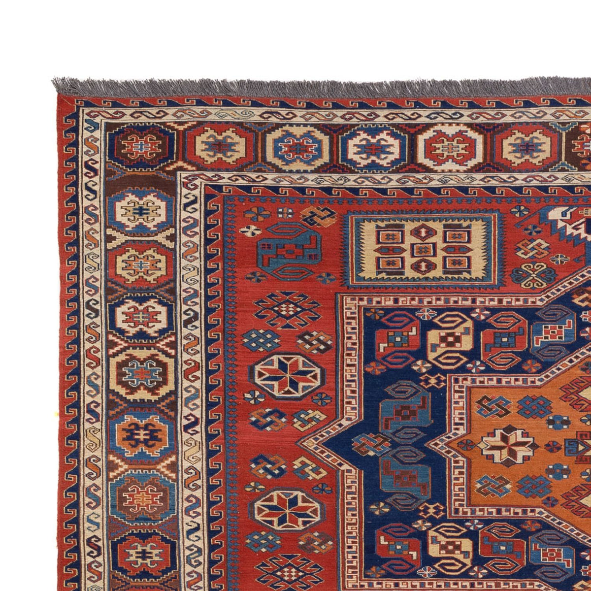 Kelim Teppich - Oriental - Soumak - 323 x 236 cm - rot