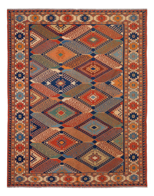 Kelim Teppich - Oriental - Soumak - 272 x 205 cm - mehrfarbig