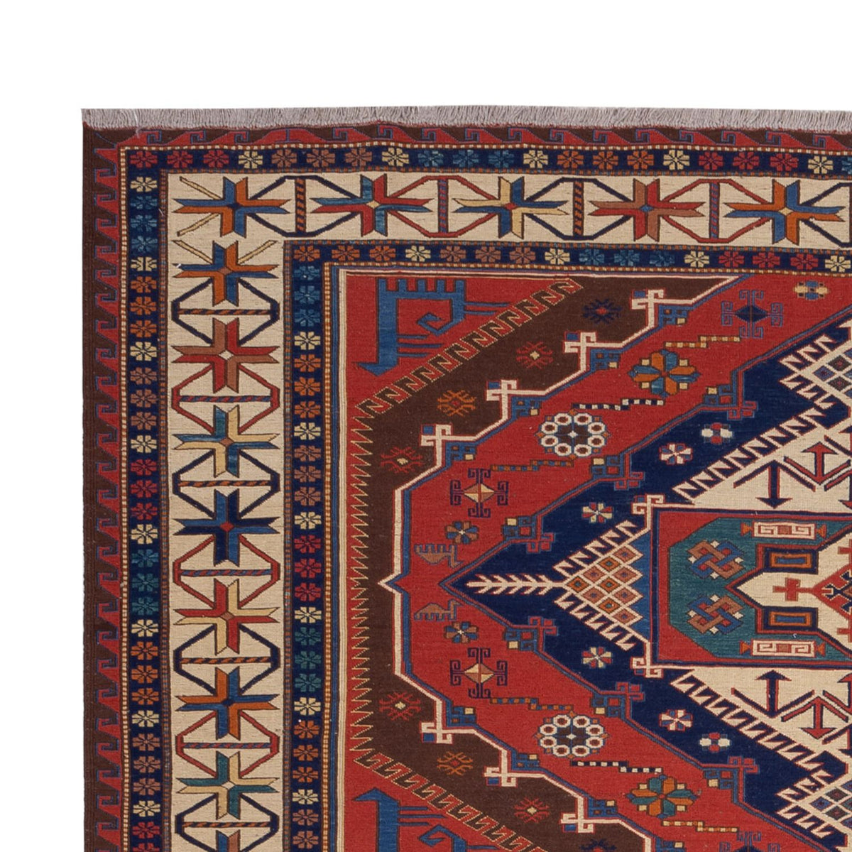 Kelim Teppich - Oriental - Soumak - 282 x 204 cm - rot