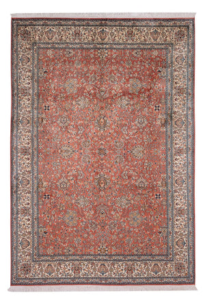 Seidenteppich - Kaschmir Seide - 268 x 184 cm - hellrot