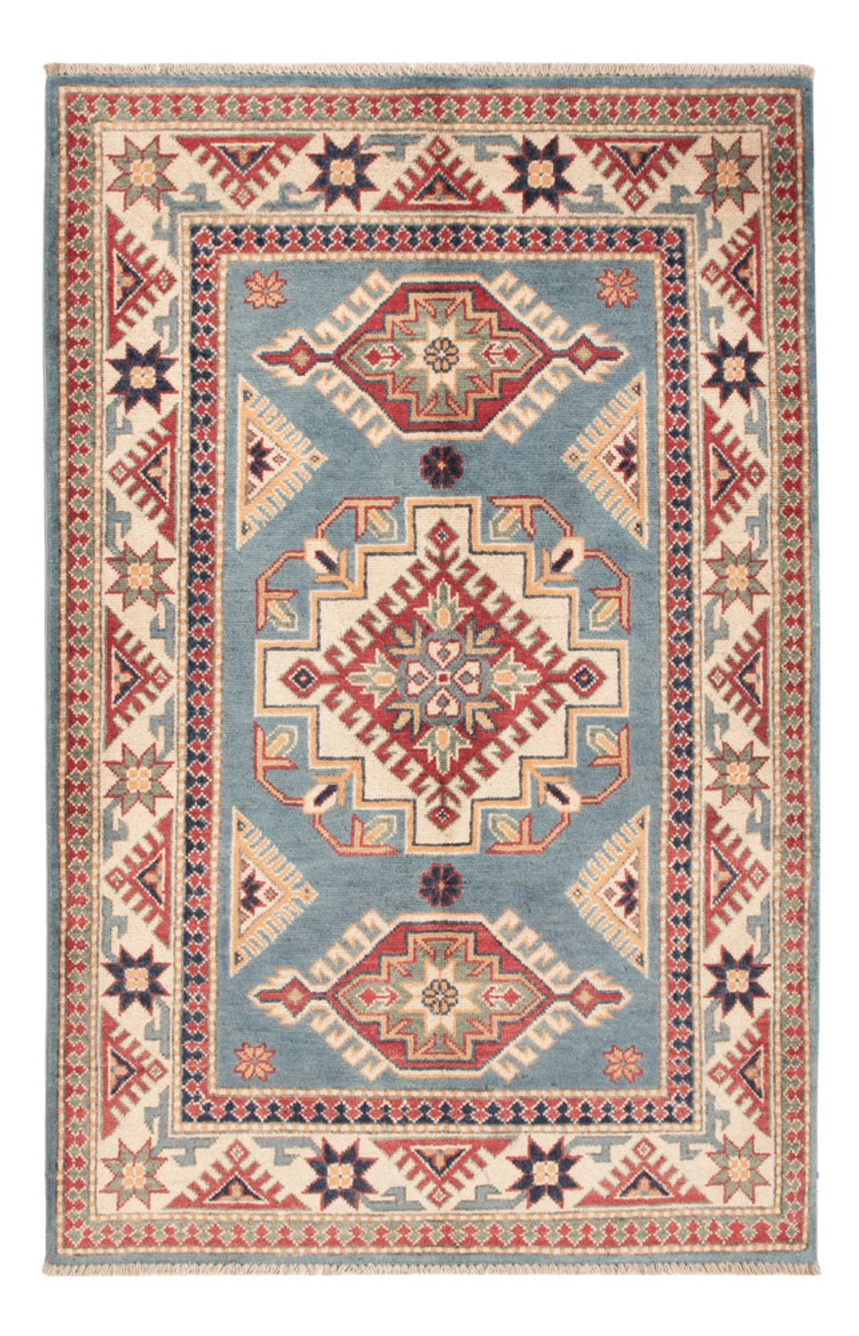 Ziegler Teppich - Kazak - 149 x 97 cm - hellblau