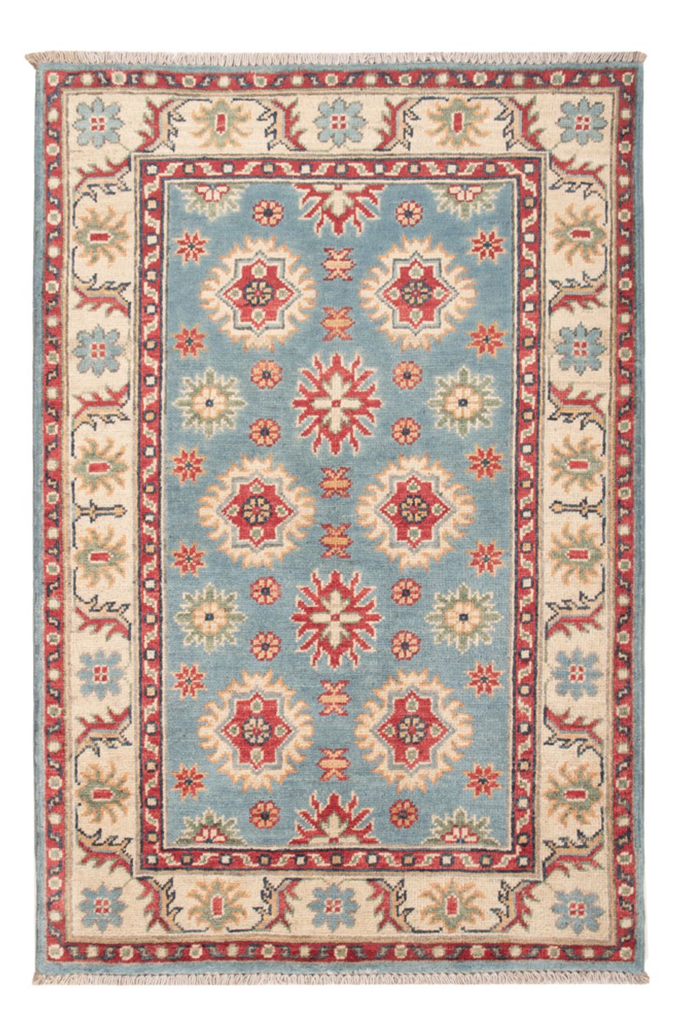 Ziegler Teppich - Kazak - 124 x 81 cm - hellblau