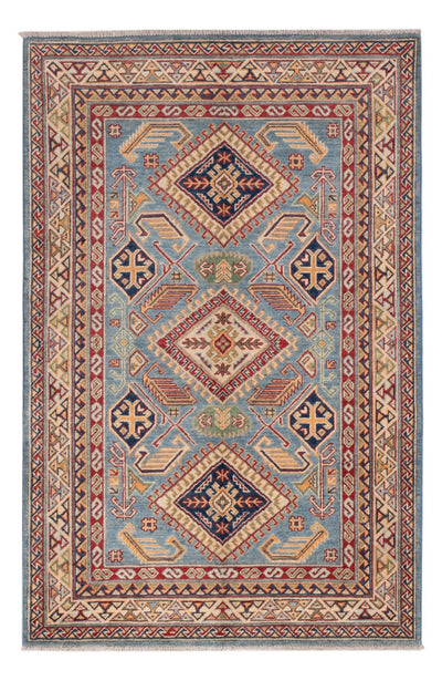 Kazak Teppich 120x185cm - Orientteppich - hellblau