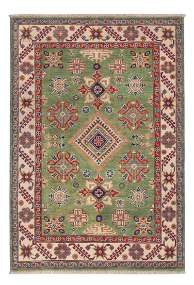 Kazak Teppich 123x182cm - Orientteppich - grün
