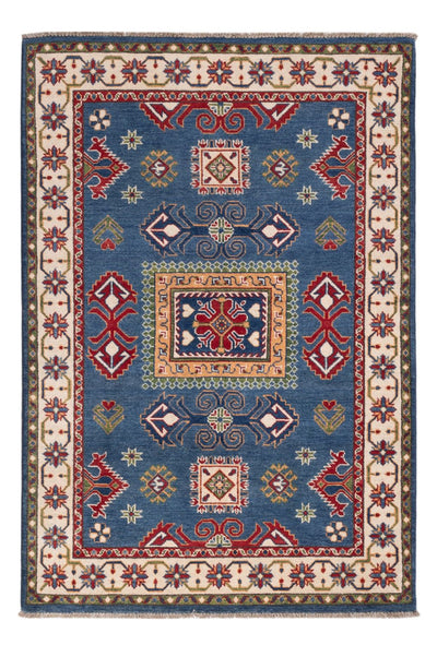 Kazak Teppich 122x180cm - Orientteppich - blau