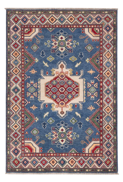 Kazak Teppich 122x183cm - Orientteppich - blau