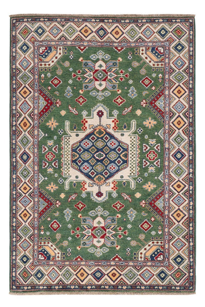 Kazak Teppich 120x177cm - Orientteppich - grün