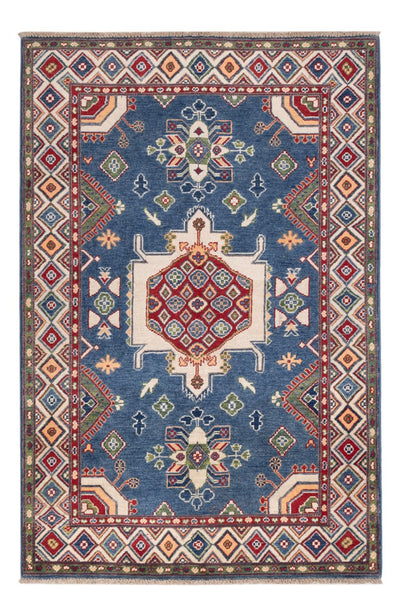 Kazak Teppich 120x182cm - Orientteppich - blau