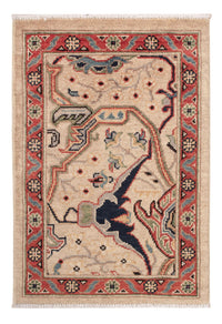 Ziegler Teppich - Kazak - 89 x 60 cm - dunkelbeige
