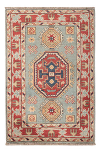 Ziegler Teppich - Kazak - 87 x 58 cm - hellblau