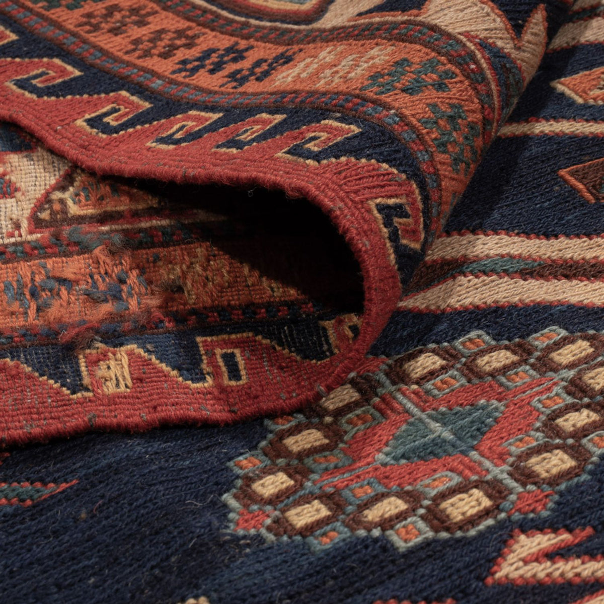 Kelim Teppich - Oriental - Soumak - 299 x 214 cm - mehrfarbig