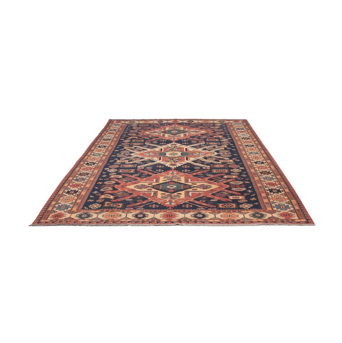 Kelim Teppich - Oriental - Soumak - 299 x 214 cm - mehrfarbig