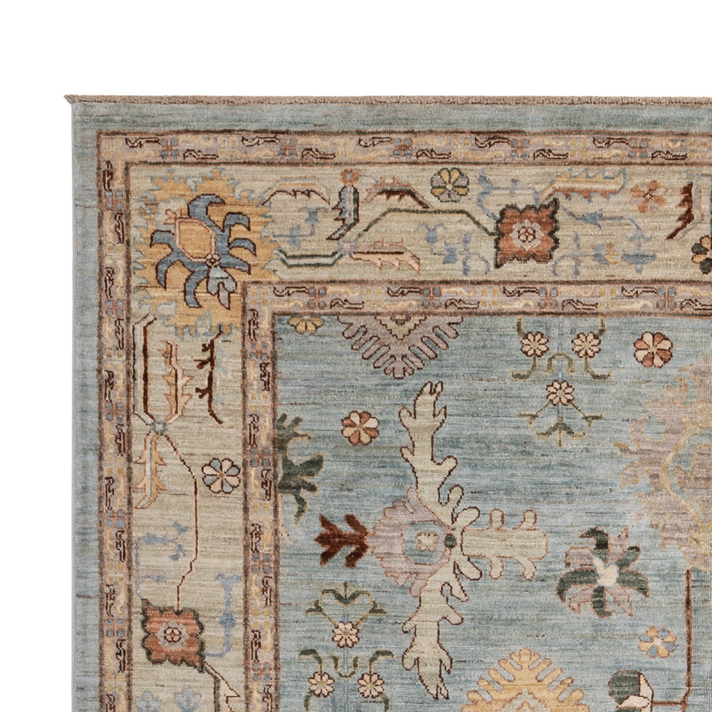 Ziegler Teppich - Usak - 296 x 200 cm - hellblau