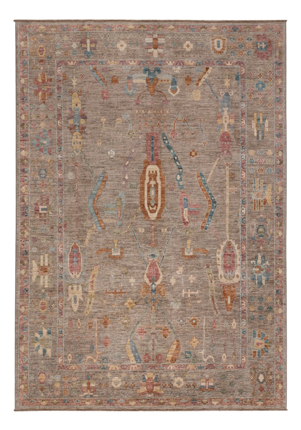 Ziegler Teppich - Usak - 301 x 204 cm - dunkelbeige