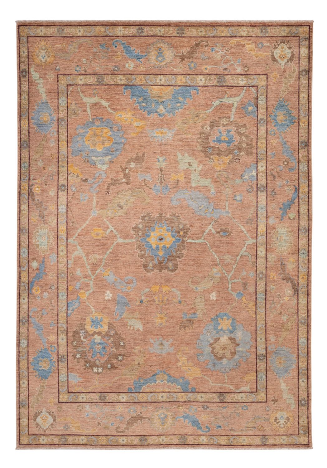 Ziegler Teppich - Usak - 297 x 206 cm - dunkelbeige