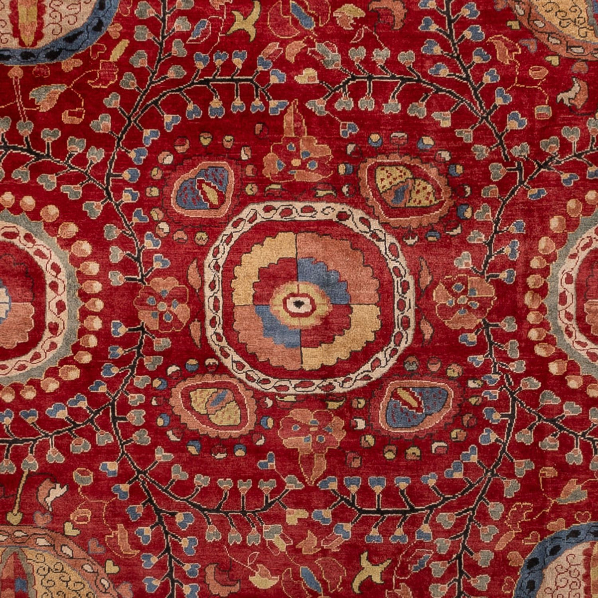 Designer Teppich - 350 x 260 cm - rot