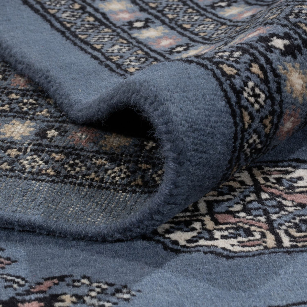 Afghan Teppich - Buchara - 344 x 248 cm - blau