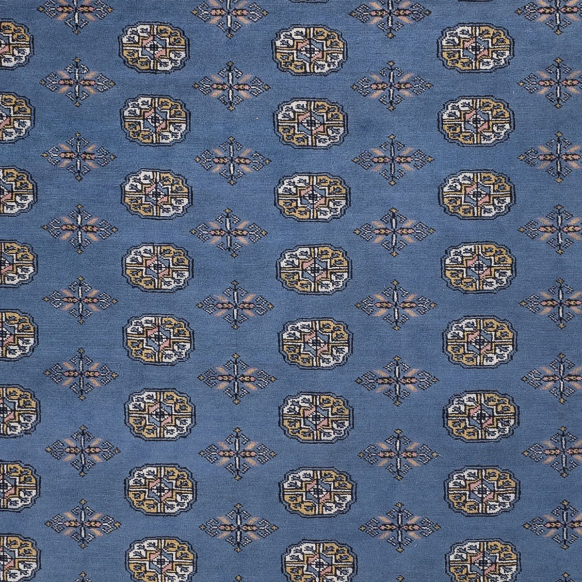 Afghan Teppich - Buchara - 341 x 240 cm - blau