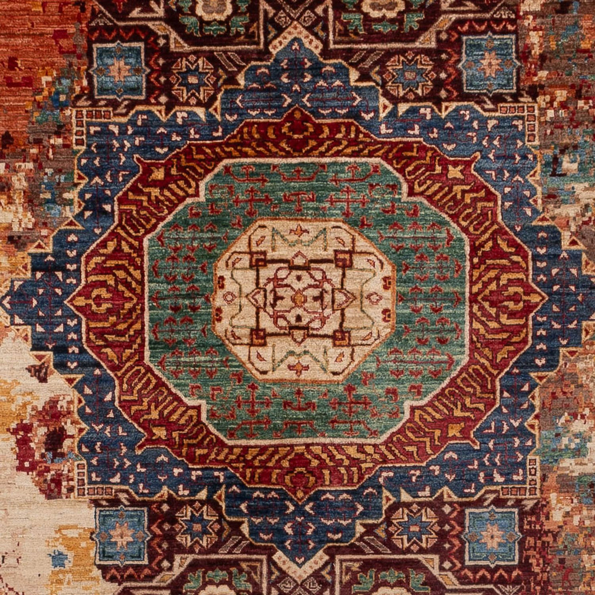 Designer Teppich - 340 x 247 cm - mehrfarbig