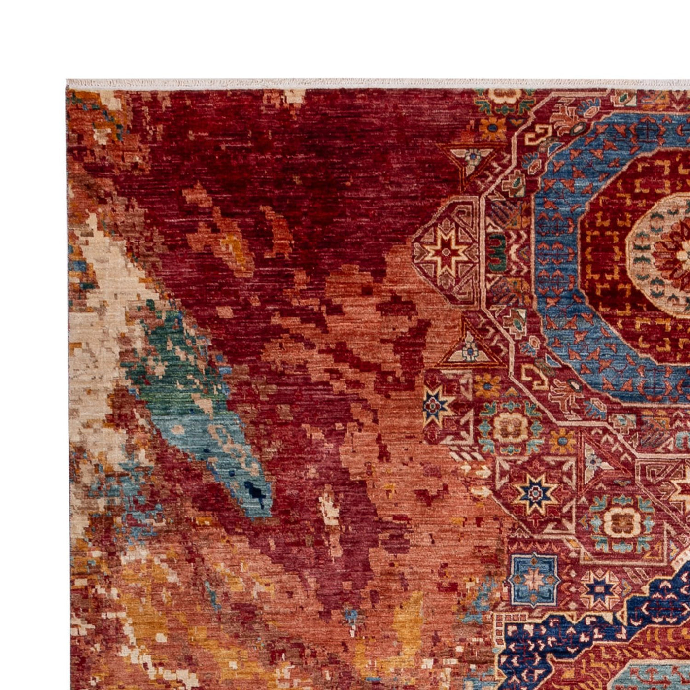 Designer Teppich - 340 x 253 cm - mehrfarbig