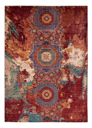 Designer Teppich - 346 x 245 cm - mehrfarbig