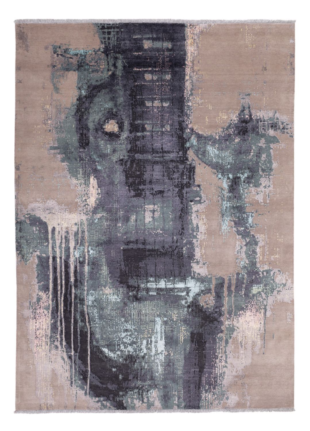 Designer Teppich - 353 x 256 cm - mehrfarbig