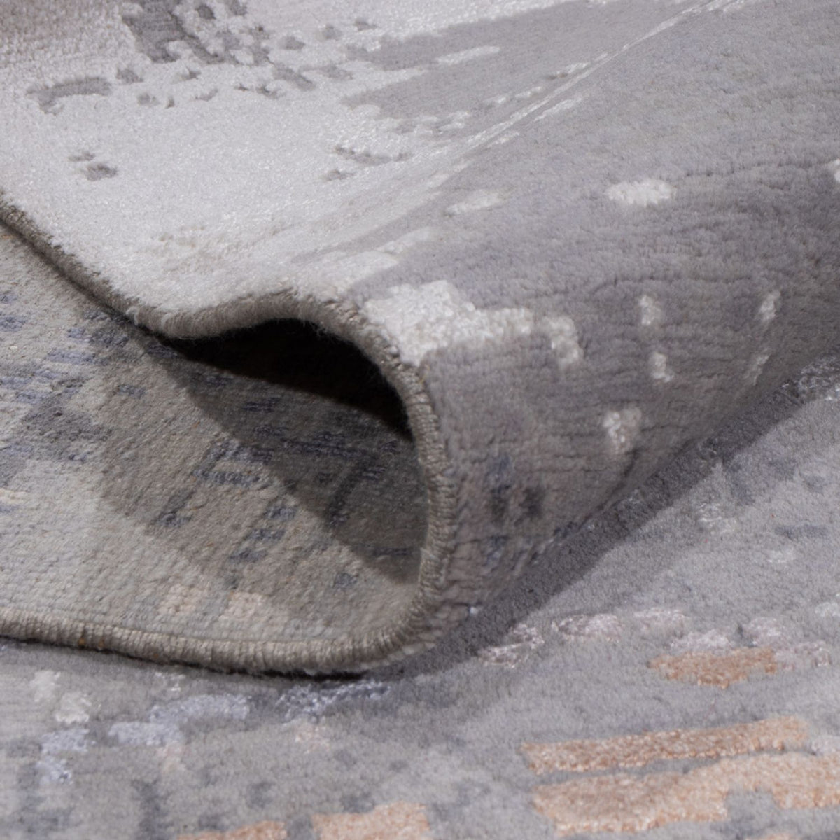 Designer Teppich - 359 x 255 cm - hellgrau