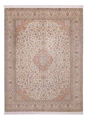 Seidenteppich - Kaschmir Seide - 329 x 244 cm - beige