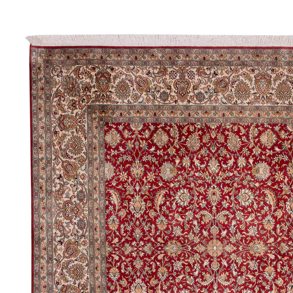 Seidenteppich - Kaschmir Seide - 279 x 369 cm - rot