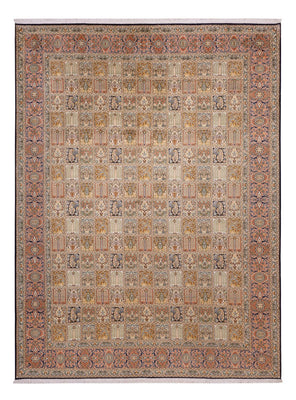 Seidenteppich - Kaschmir Seide - 330 x 246 cm - dunkelbeige