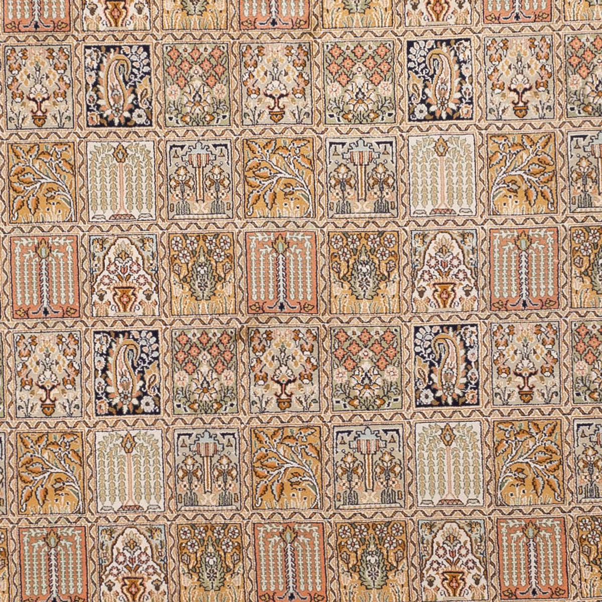 Seidenteppich - Kaschmir Seide - 330 x 246 cm - dunkelbeige